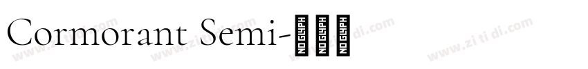 Cormorant Semi字体转换
